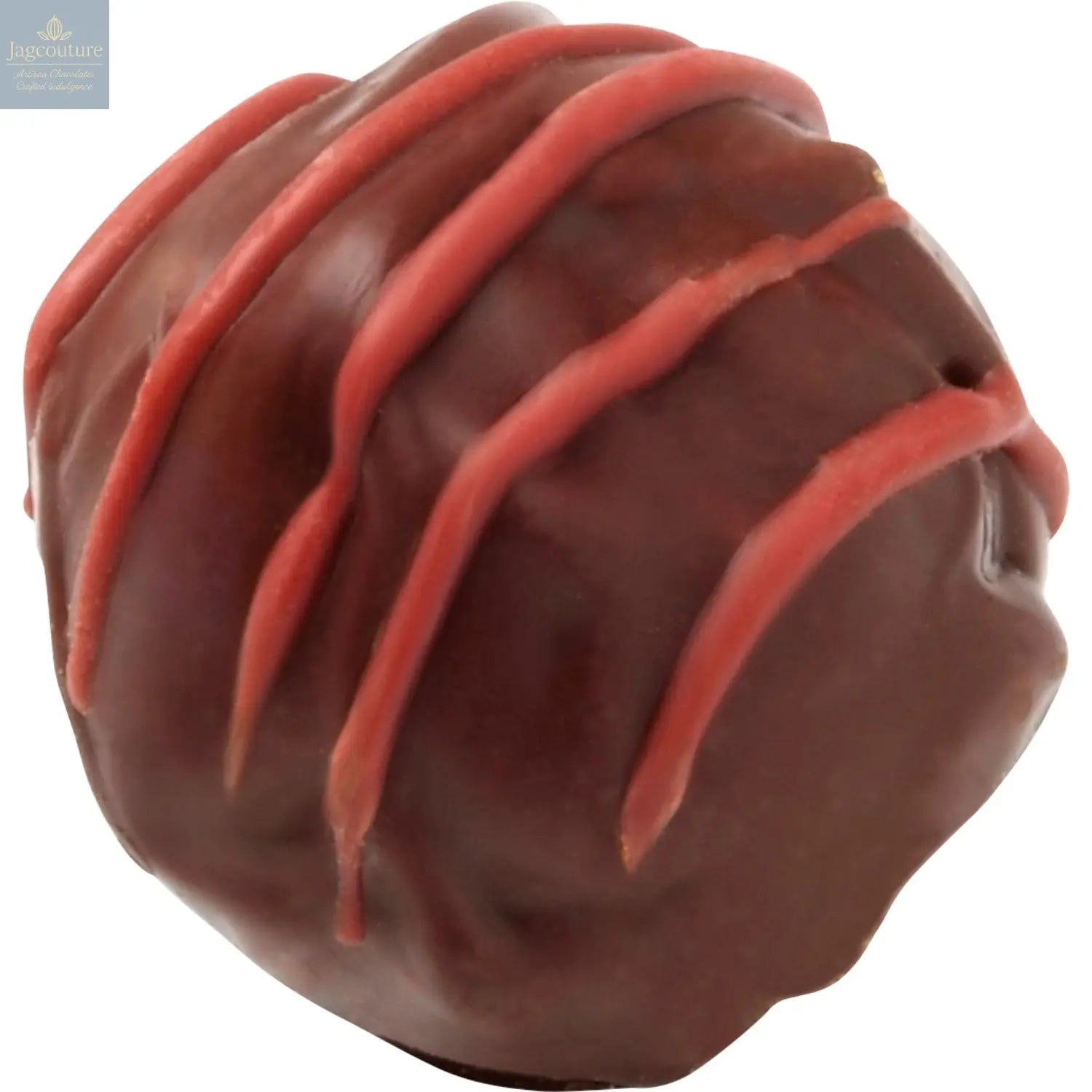 Raspberry truffle - enrobed in dark chocolate 12.7g - Jag Couture Chocolates