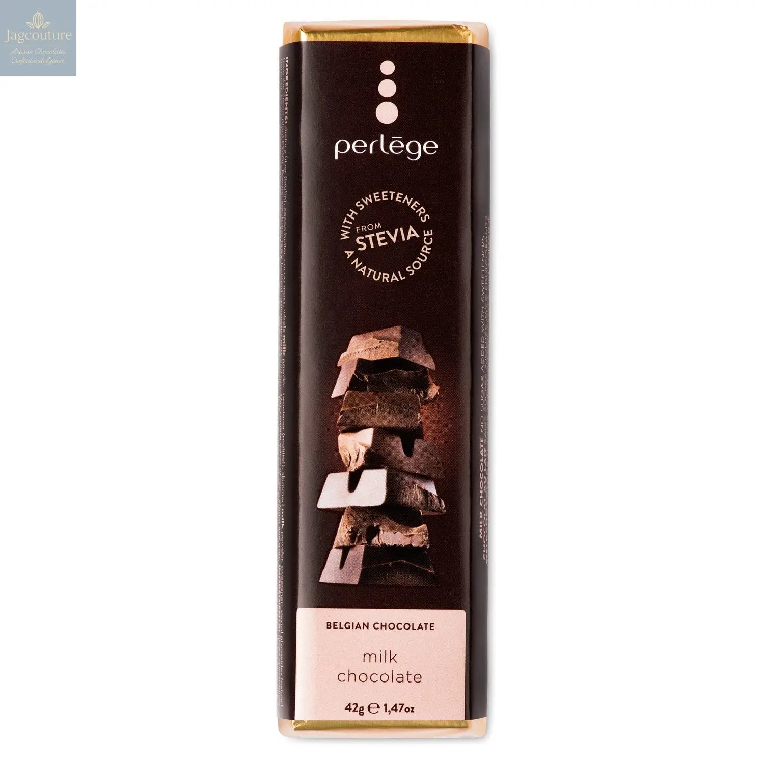 Solid milk chocolate bar Jag Couture Chocolates