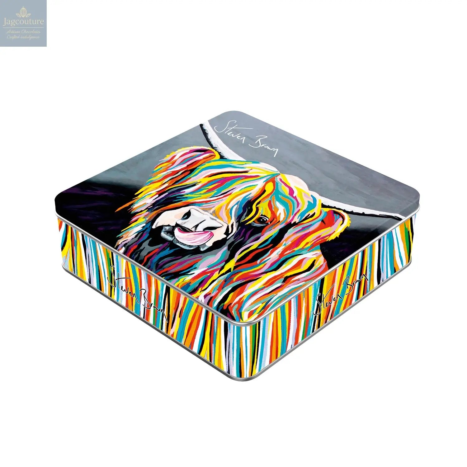 Steven Brown Heather McCoo tin of vanilla fudge Jag Couture Chocolates