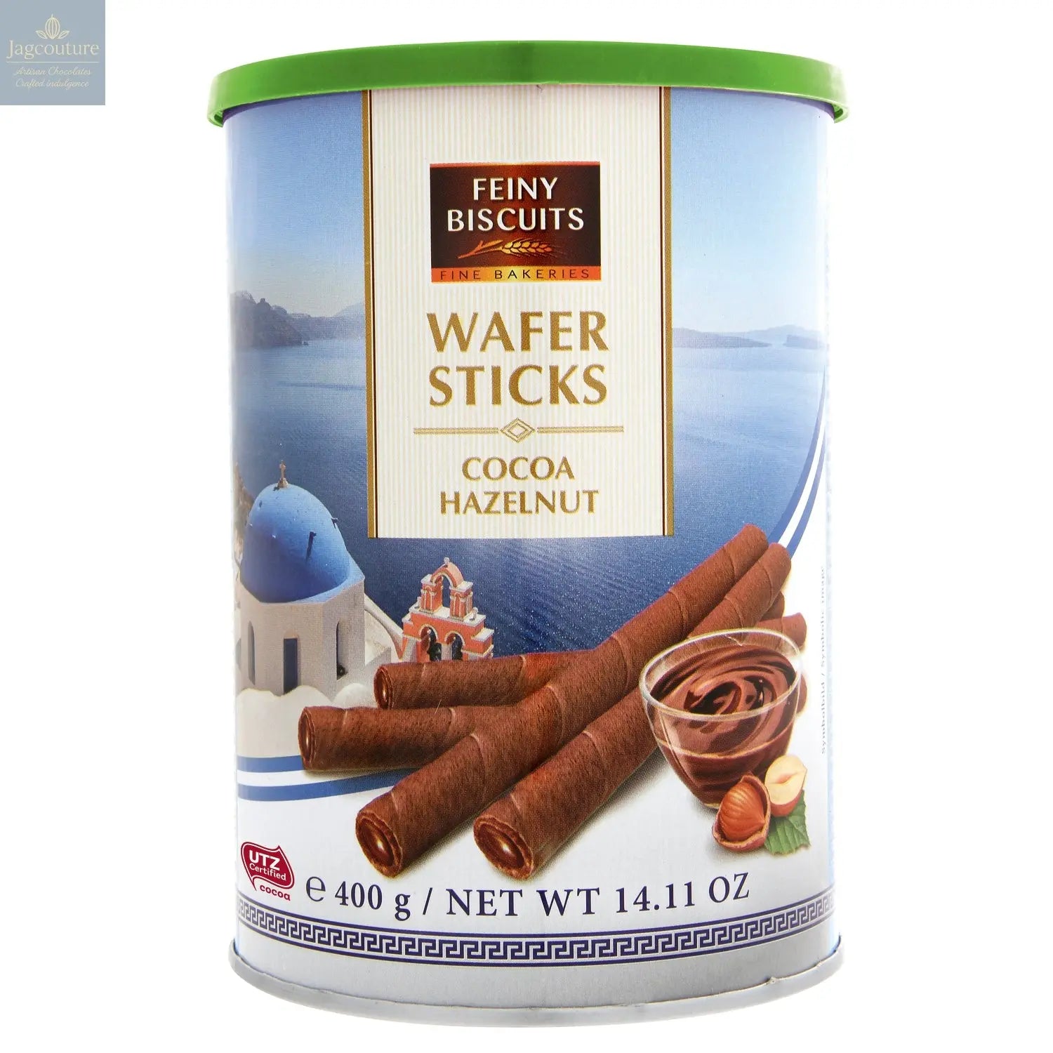 Wafer rolls with cocoa hazelnut cream - VAT FREE Jag Couture Chocolates