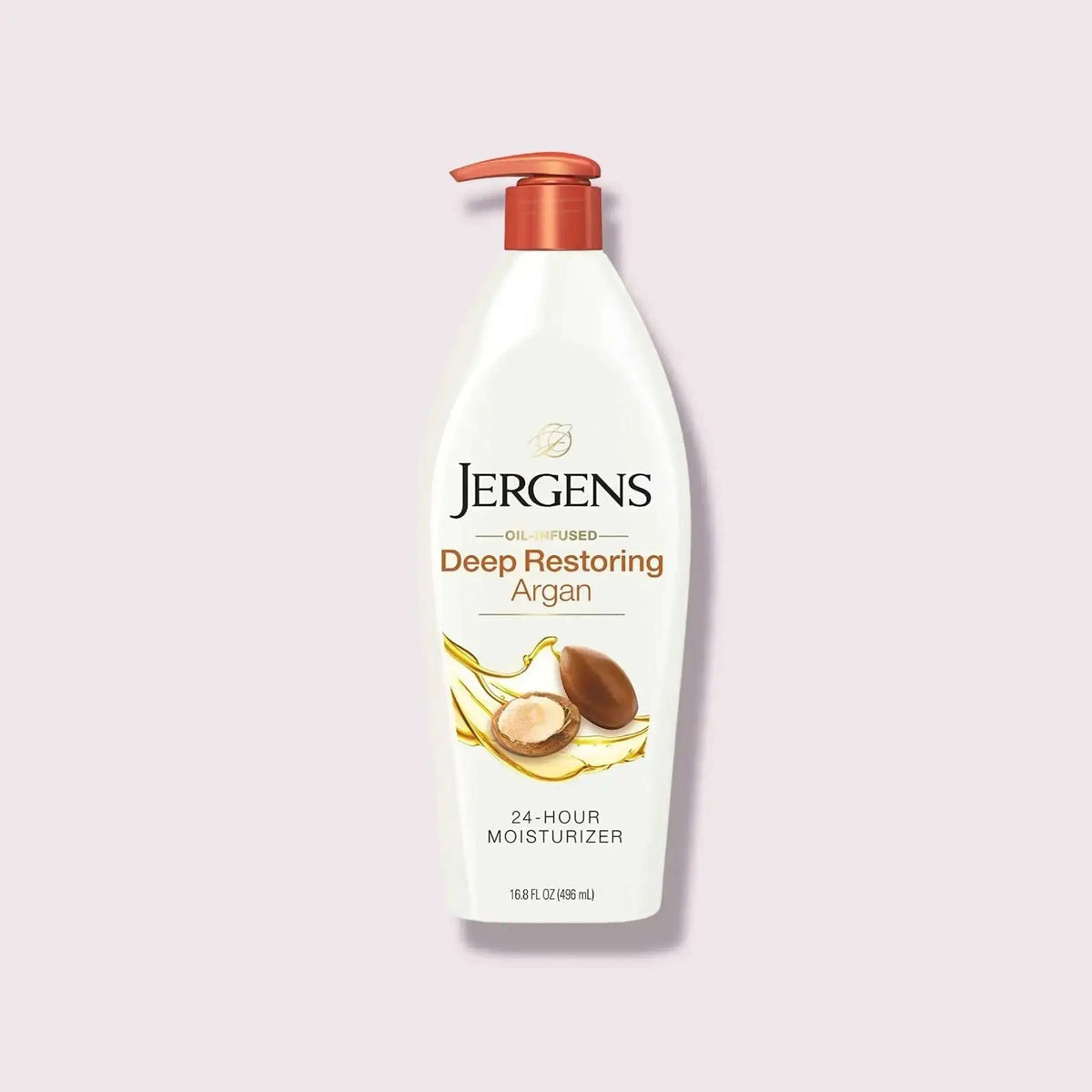 Jergens Deep Restoring Argan Oil Moisturizer, Soothing Body 16.8 oz
