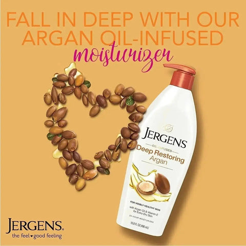 Jergens Deep Restoring Argan Oil Moisturizer, Soothing Body 16.8 oz Jergens Deep Restoring Argan Oil Moisturizer, Soothing Body 16.8 oz
