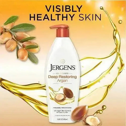 Jergens Deep Restoring Argan Oil Moisturizer, Soothing Body 16.8 oz Jergens Deep Restoring Argan Oil Moisturizer, Soothing Body 16.8 oz
