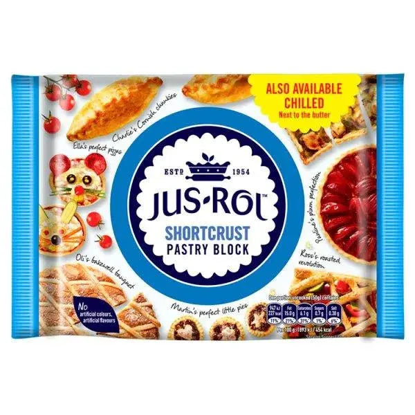 Jus-Rol Frozen Shortcrust Pastry Block 500g