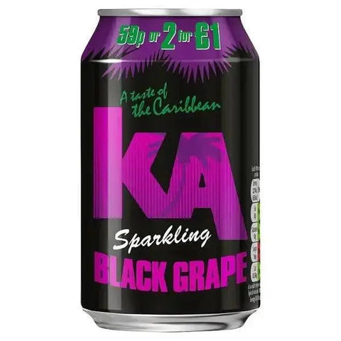 KA Sparkling Black Grape 330ml Can (Case of 24) KA Sparkling Black Grape 330ml Can (Case of 24)