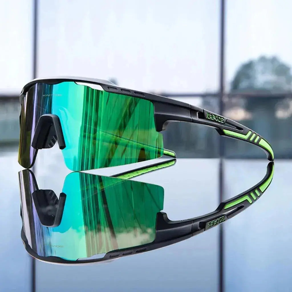 Kapvoe Cycling Sunglasses UV400 Cycling Glasses Polarized Built-in Myopia Frame Man Bicycle Eyewear Outdoor MTB Bike Goggles