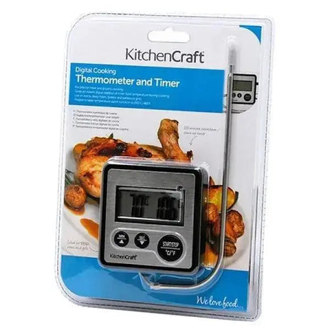 Kitchen Craft Digital Cooking Thermometer and Timer Kitchen Craft Digital Cooking Thermometer and Timer