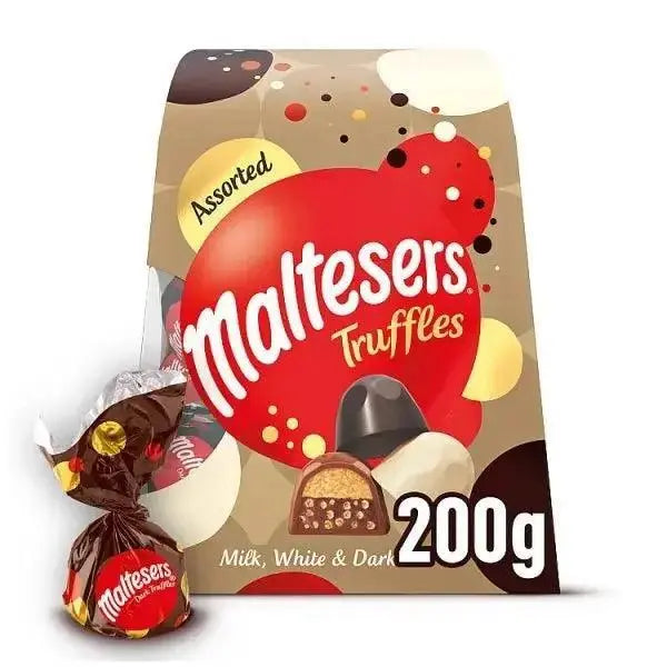 Maltesers Assorted Truffles Milk Chocolate Gift Box of Chocolates 200g (Case of 6)