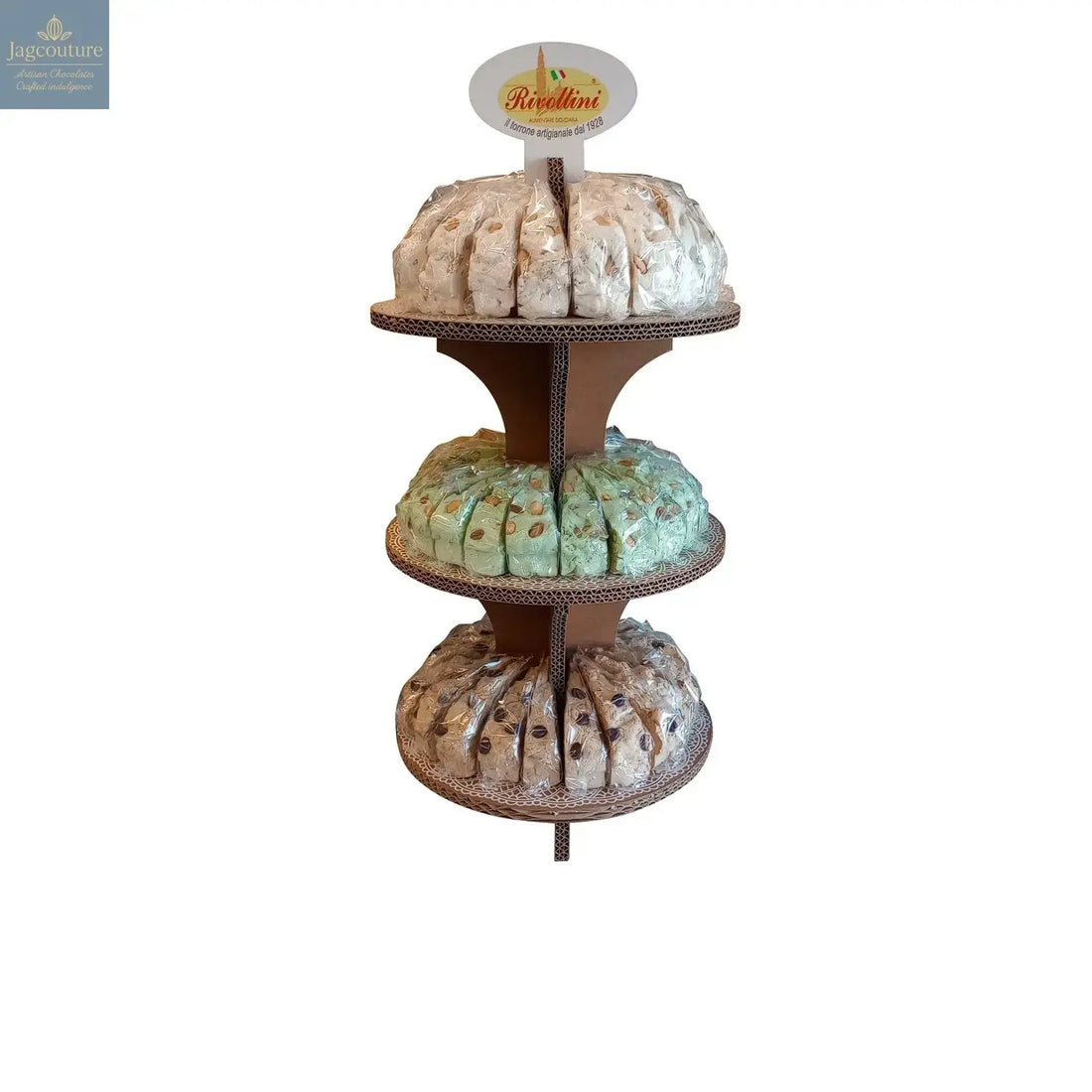 Get-Your-Free-Rivoltini-Counter-Stand-Now Jag Couture Chocolates