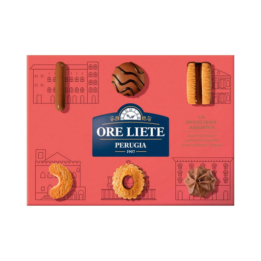 Ore-Liete-Pasticceria-Fine-assorted-biscuits-in-red-carton Jag Couture Chocolates