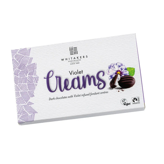 Whitakers-dark-chocolate-covered-violet-fondant-creams-in-carton Jag Couture Chocolates