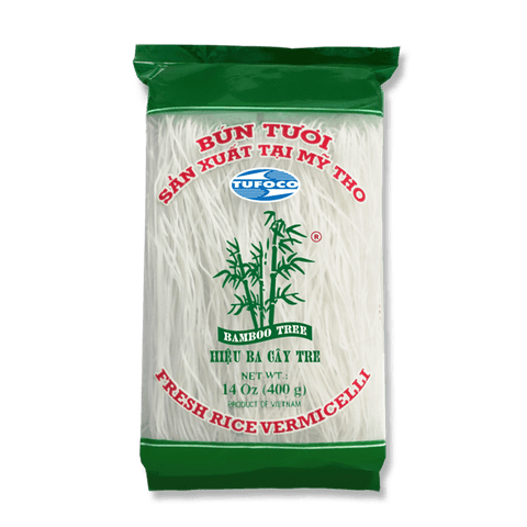 BAMBOO TREE Fresh Rice Vermicelli Bun Tuoi (Green Package) 400g