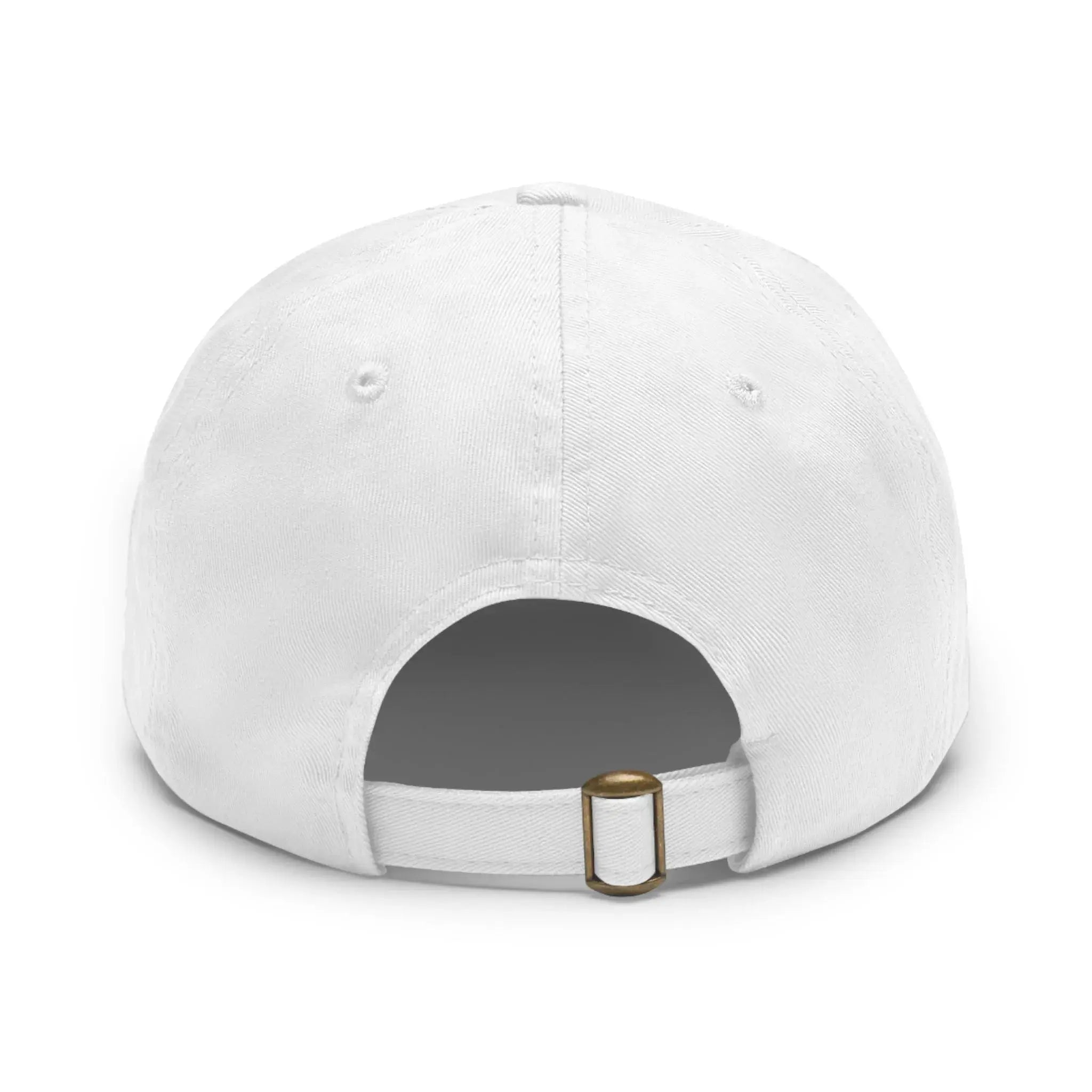 Dad Honesty Sales Hat with Leather Patch (Rectangle)