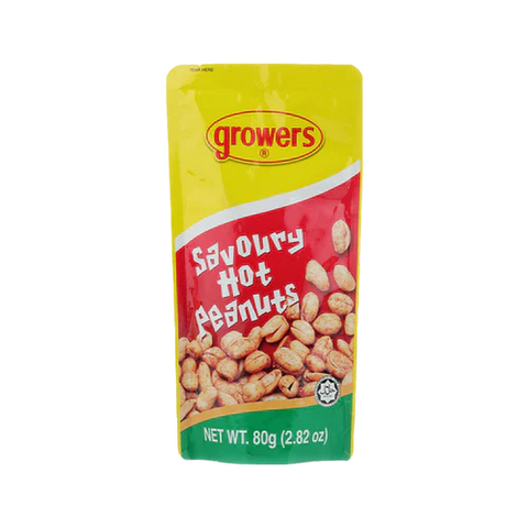 GROWERS Savoury Hot Peanuts 80g