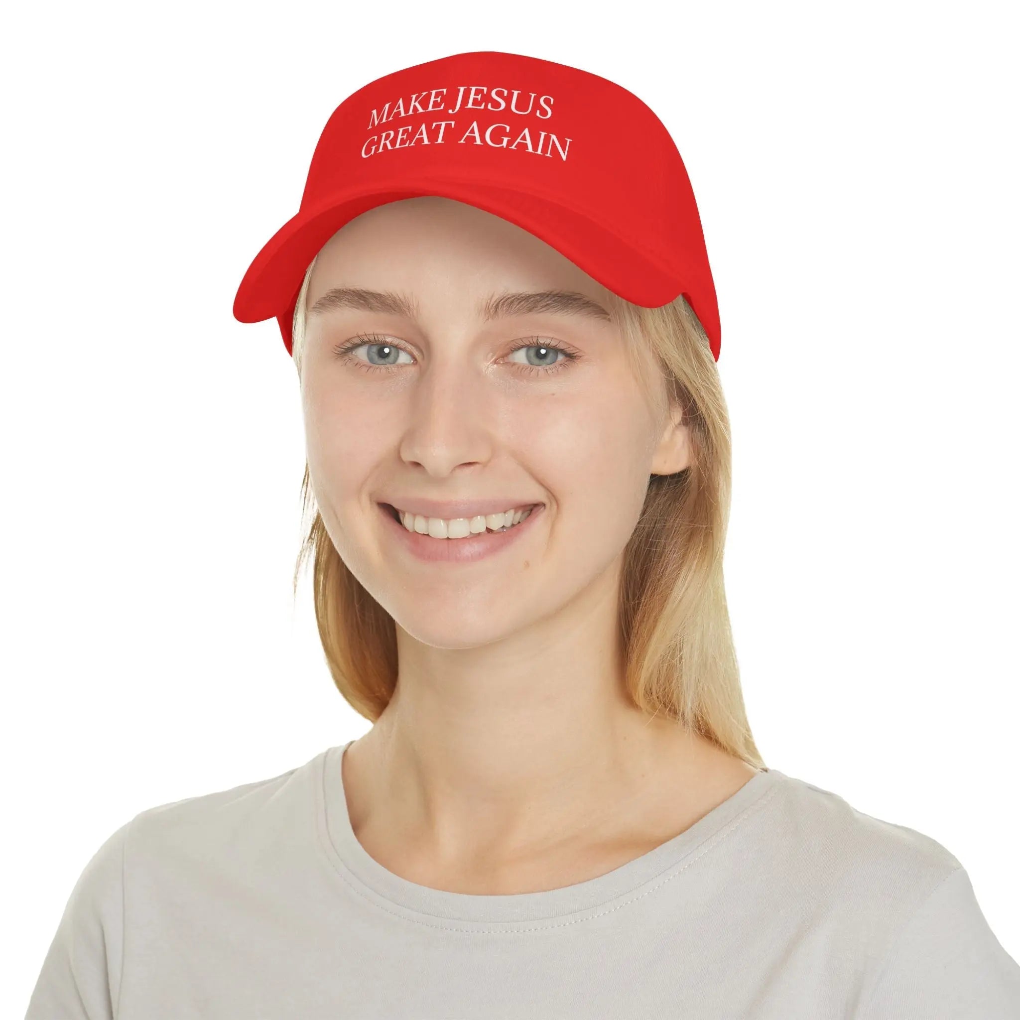 Make Jesus Great Again Low Profile Baseball Cap - Faith-Inspired Fashion