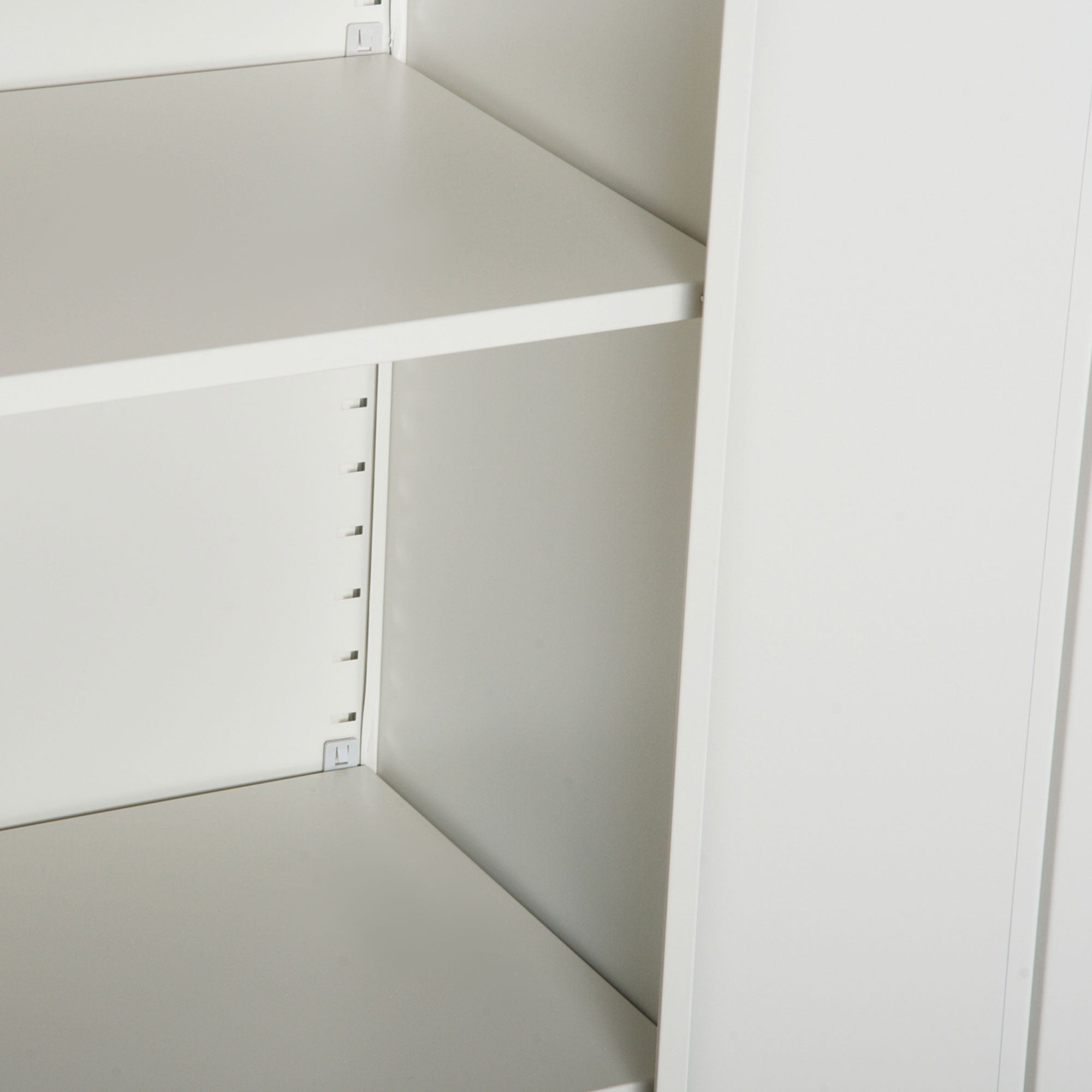 Filing Cabinet Storage Office 2 Doors Adjustable Shelf Metal Vinsetto