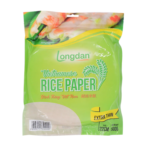 LONGDAN Vietnamese Rice Paper Extra Thin 22cm 500g