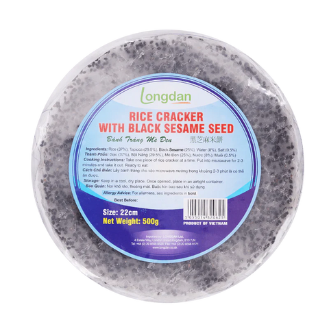 LONGDAN Rice Cracker With Black Sesame 500g