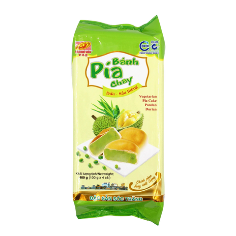 TAN HUE VIEN Pia Cake Durian & Pandan 400g