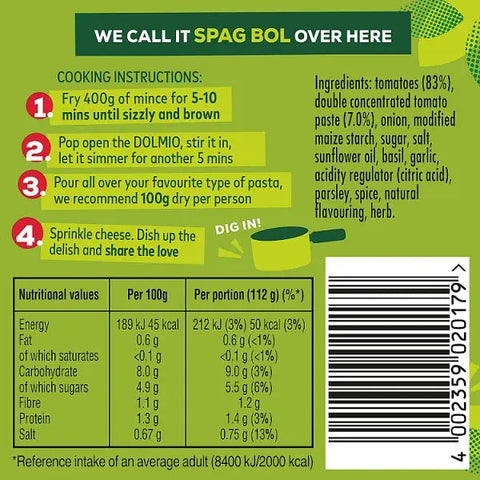 Dolmio Sauce for Bolognese Original 450g (Case of 6)