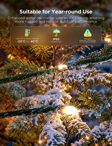 GOVEE XMAS STRING LIGHTS RGBICW IP65 20M