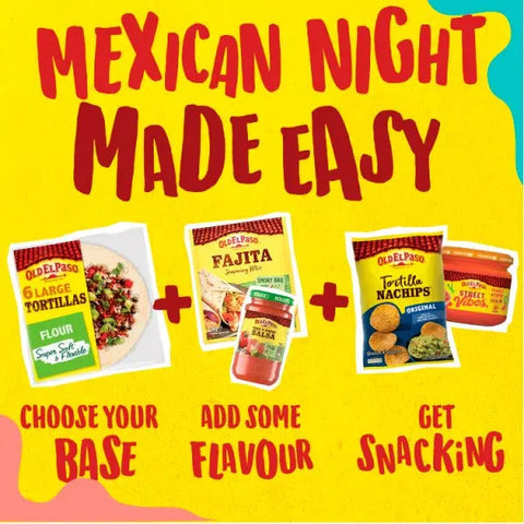 Old El Paso Smoky BBQ Fajita Seasoning Spice Mx 35g (Case of 24)