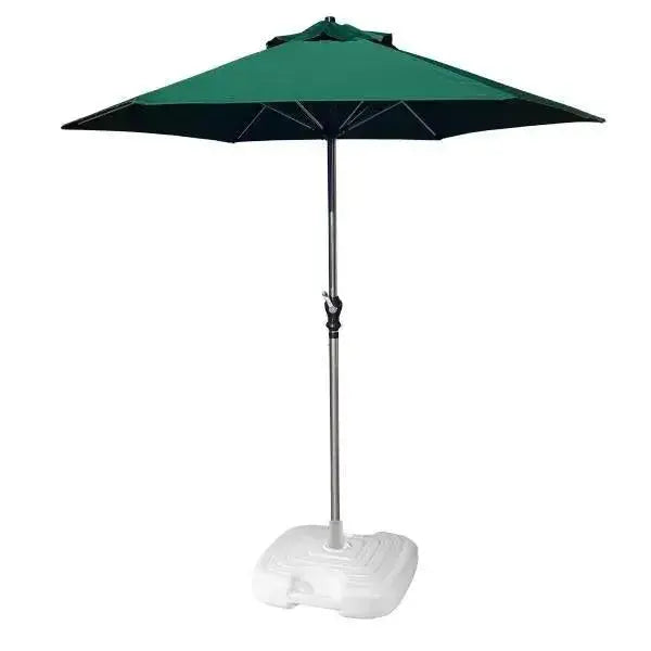 2.1m Parasol In Green with Resol Base - Pack of Two