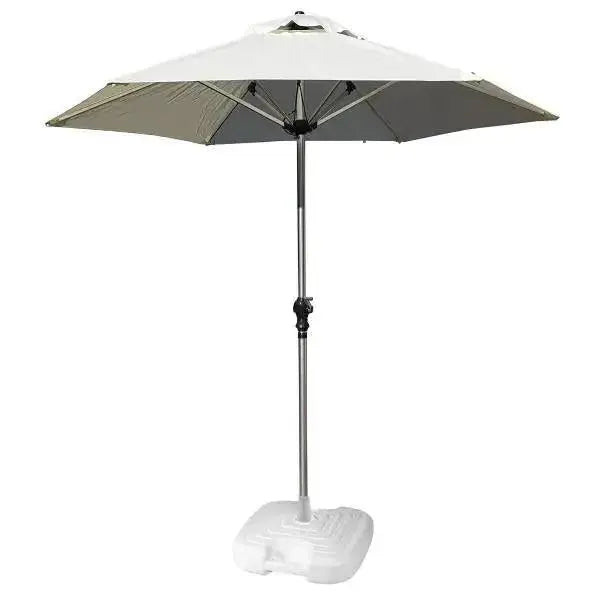 2.1m Parasol In Natural with Resol Base - Pack of Two