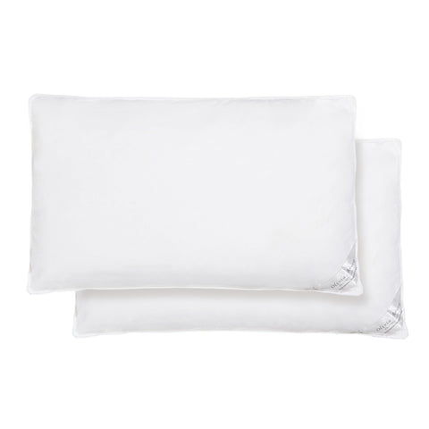 OLIVIA ROCCO 2 Pack Hypoallergenic Duck Feather And Down Pillows Hotel Quality Comfort And Superior Support Premium Filling For All Sleep Positions