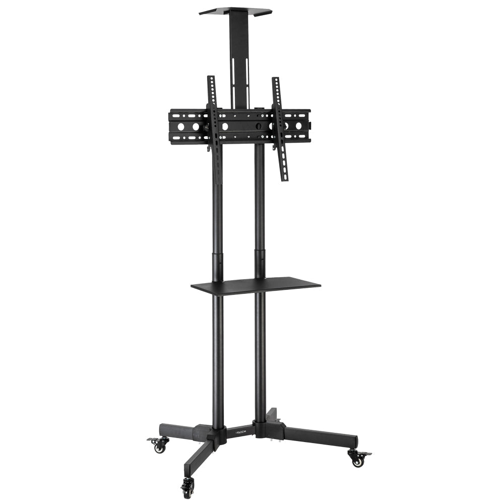TSY 1600 32-70" TV Mobile Cart Weight Bearing 60kg Maximum VESA 400*600 Up and Down Adjustable 15° with Pulley Tray Camera Bracket