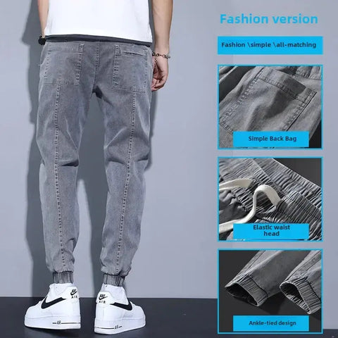 Men's Loose-Fit Jeans – Casual Trendy Harem Pants