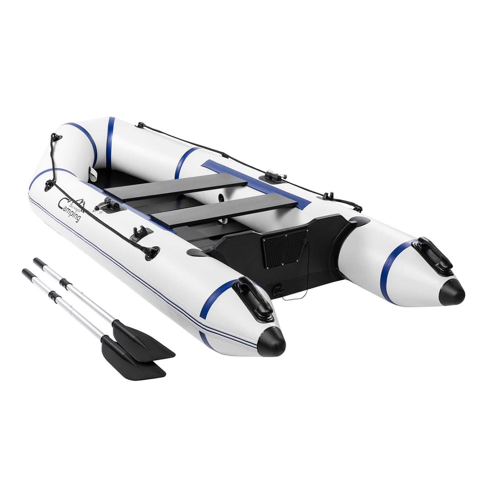 Camping Survivals 10ft PVC 330kg  Water Adult Assault Boat Off-White