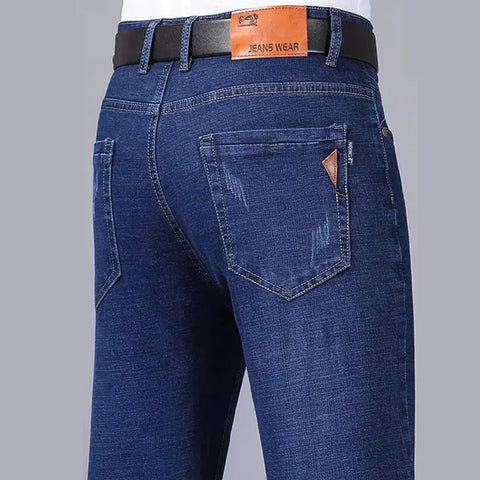 Men's Business Jeans – Classic Stretch Denim Trousers