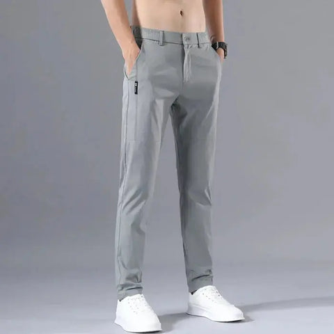 2025 Men's Slim Fit Stretch Classic Chino Pants - Perfect for Casual or Business Wear