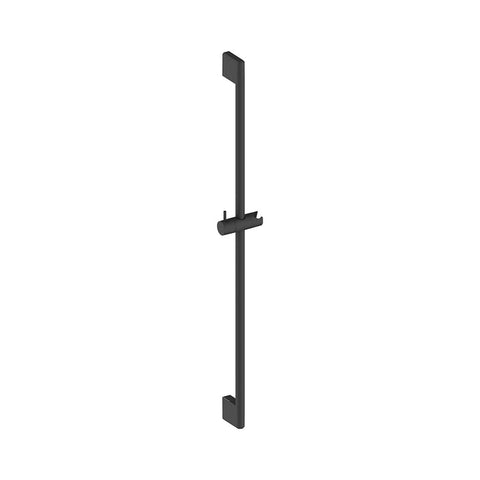 Duravit Universal Shower Rail, Shower Rail Slider with Height Adjustable Hand Shower Holder, Shower Riser Rail (900 mm), Black Matt
