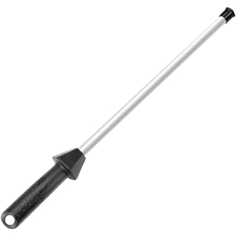 Sharpeak Total 45 cm/Rod Length 30 cm Ceramic Sharpening Steel Rod with Built-in Angle Guides and Anti-Breaking Cap, Honing to Razor-Sharp Knives, Ceramic Knife Sharpener, Ceramic honing Rod
