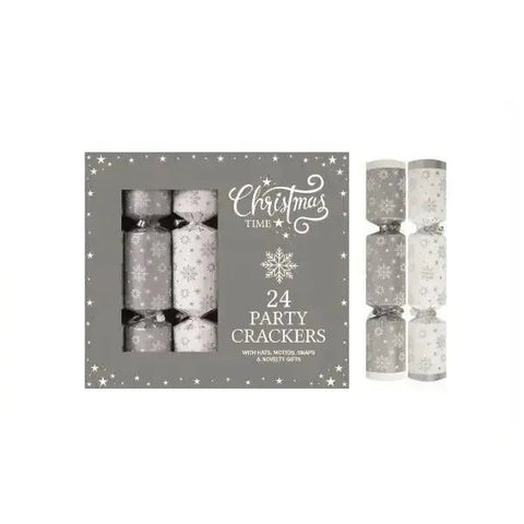 24 x 9" Mini Silver Stars Cracker Party Box