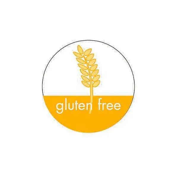 25mm Circular adhesive GLUTEN-FREE Label - Sets of 500
