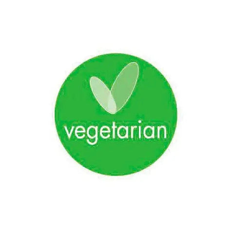 25mm Circular adhesive VEGETARIAN LABEL - 500pcs