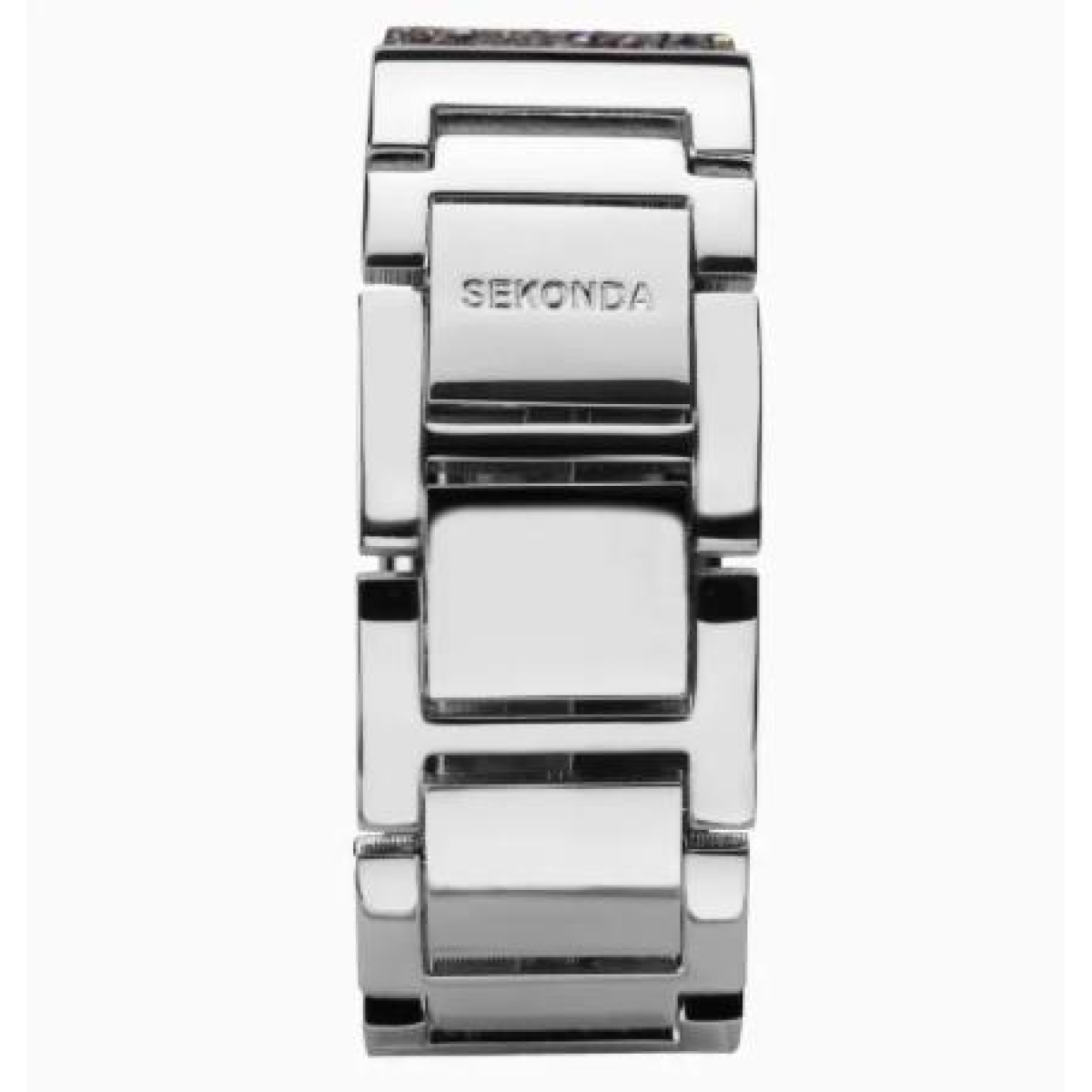Sekonda Seksy Ladies Bling Rectangular Purple Dial & Purple stone Stainless Steel Bracelet Strap Watch