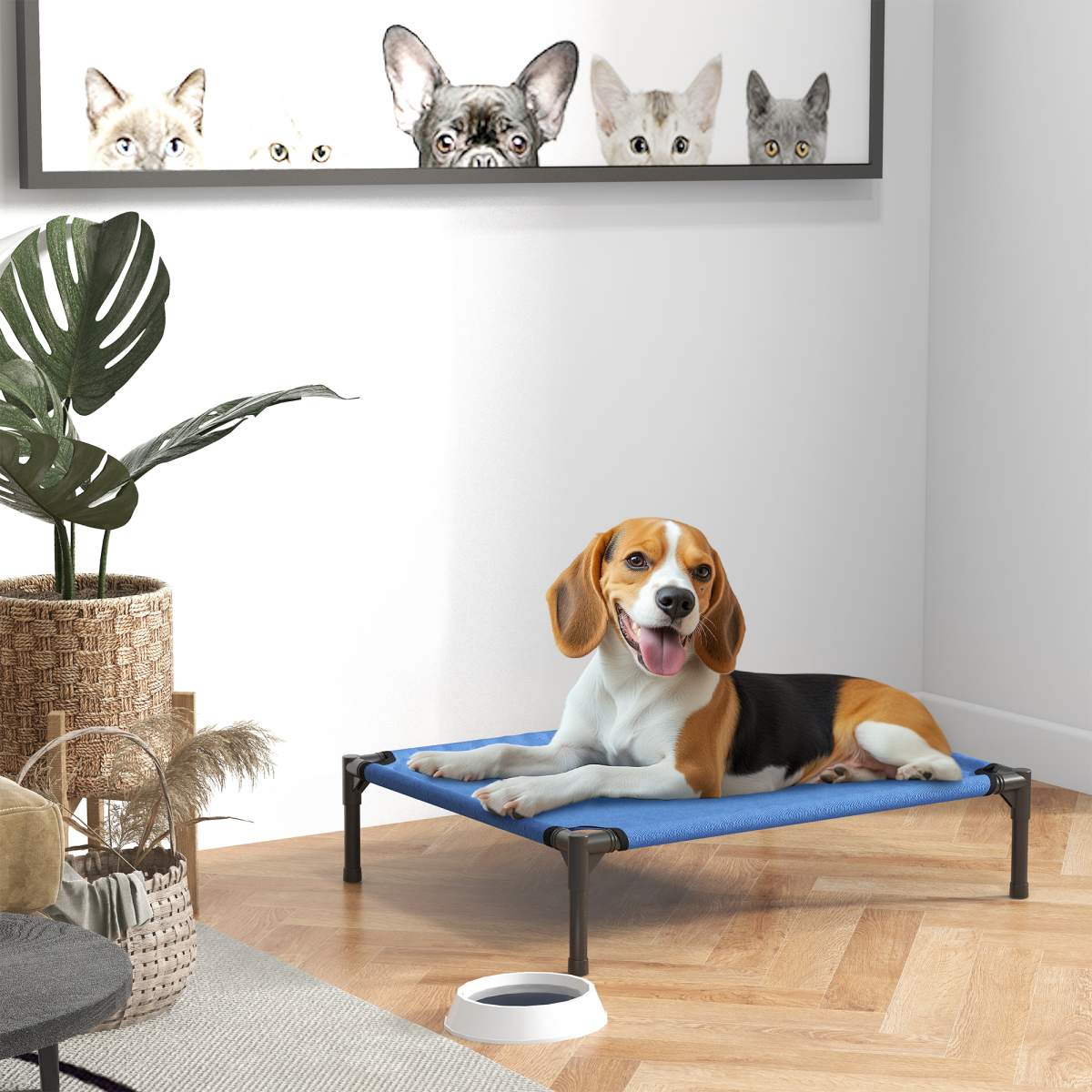 Elevated Pet Bed Cool Cot Dog Cat Portable Folding Home Camping Hammock Foldable