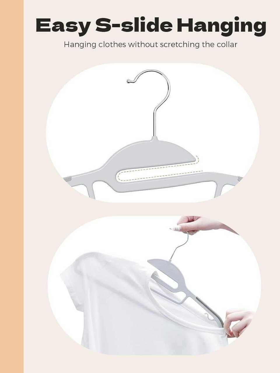 Belofay 30 Pack White Plastic Coat Hangers Non Slip Heavy Duty Adult Clothes