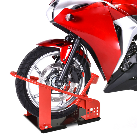 Motorcycle Wheel Chock 8-15.5 cm Metal Holder For Truck And Trailer HOMCOM