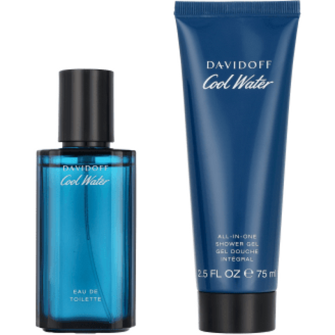 Davidoff Cool Water Gift Set (Eau De Toilette 40ml  Shower Gel 75ml)