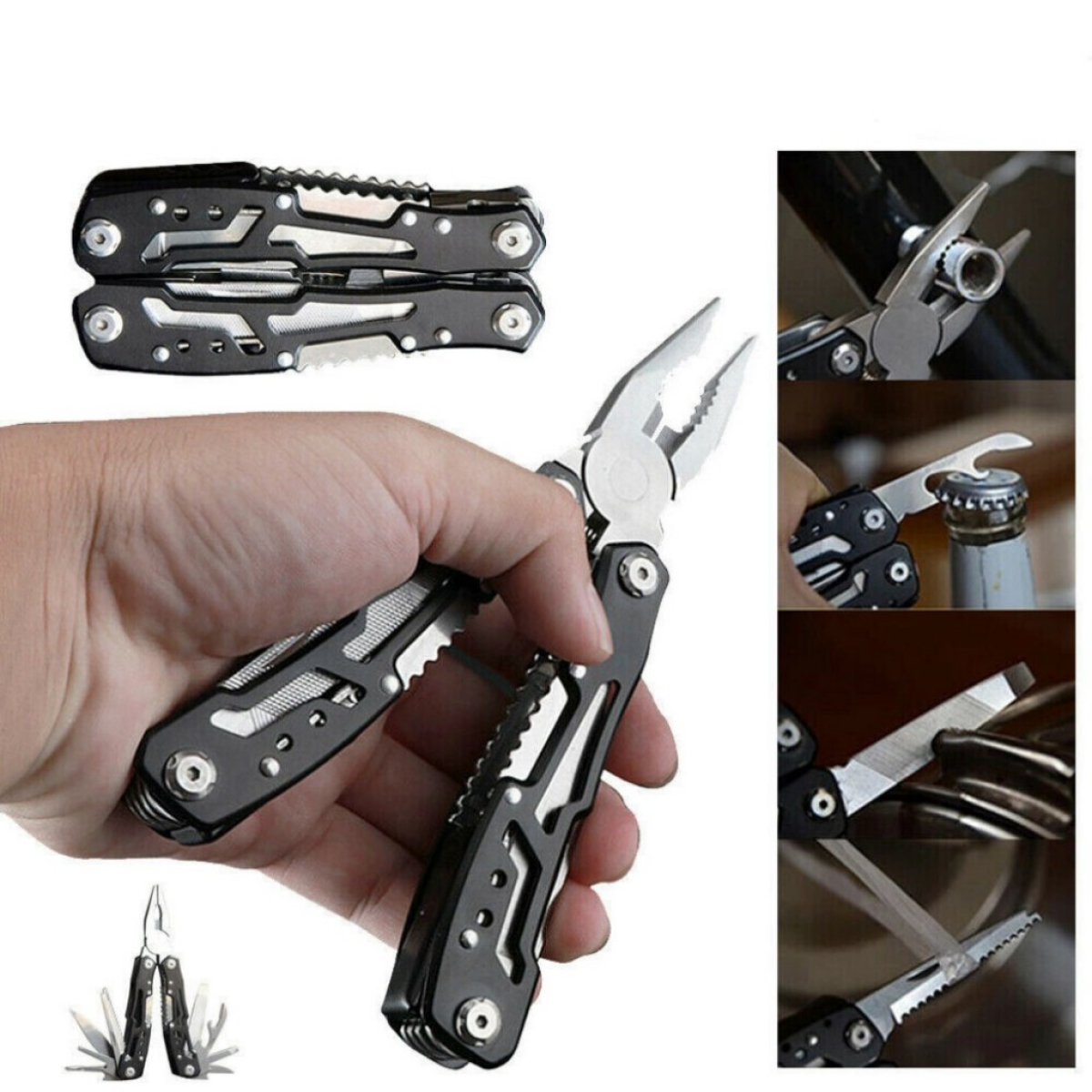 Multifunctional stainless steel multi-tool pocket pliers saw folding pliers outdoor tools UK