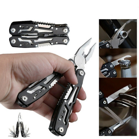 Multifunctional stainless steel multi-tool pocket pliers saw folding pliers outdoor tools UK