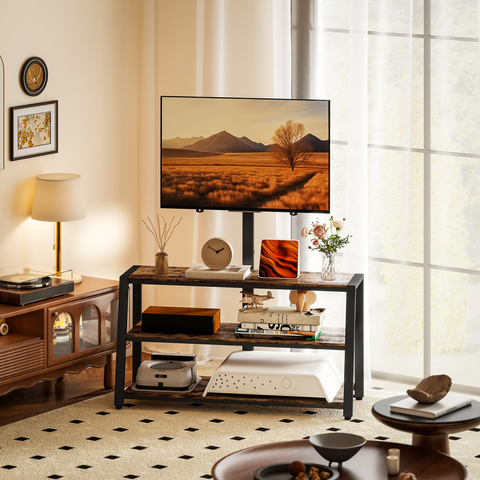 HOMCOM TV Stand Cabinet with Swivel Bracket for 32 - 65 Inch TVs