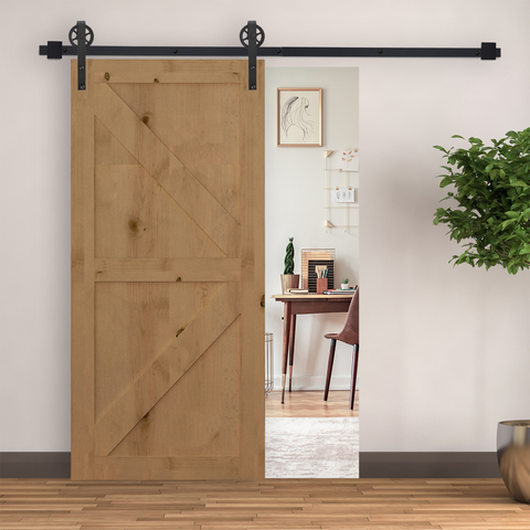 Sliding Barn Door Hardware Kit,6.6 Ft