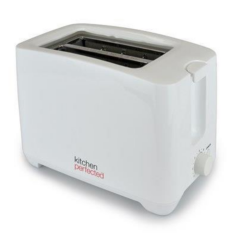 Kitchen perfected kettle 2000W Fast Boil 1.7L and  2 slice toaster - White