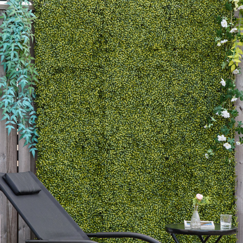 12PCS Artificial Boxwood Wall Panels 20" x 20" Grass Privacy Fence Screen